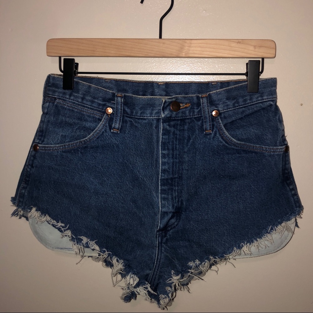 Vintage Wrangler High Wait Jean Shorts